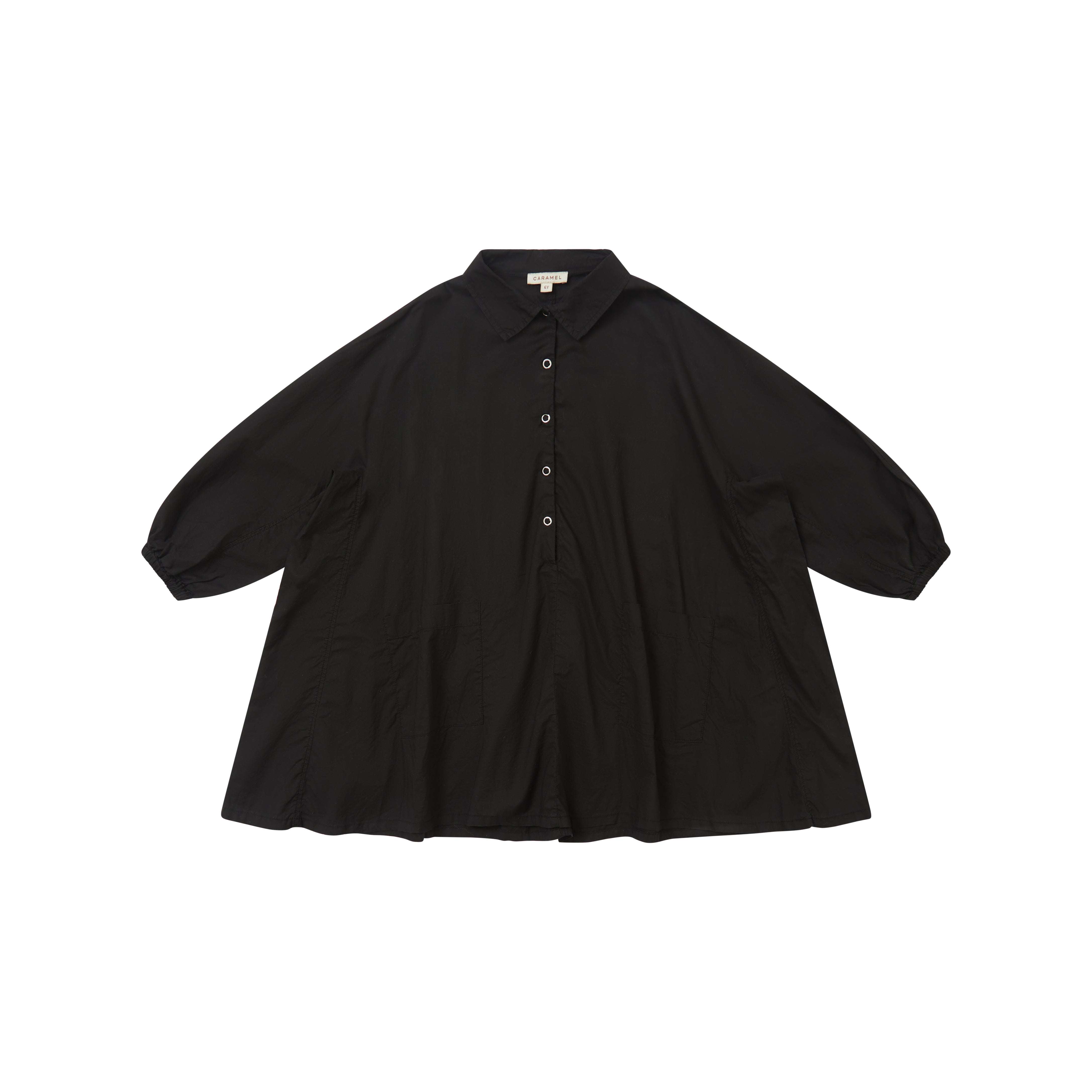 Girls Black Cotton Dress