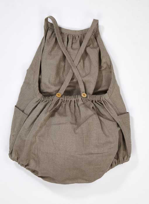 Baby Girls Stone Grey Babysuit