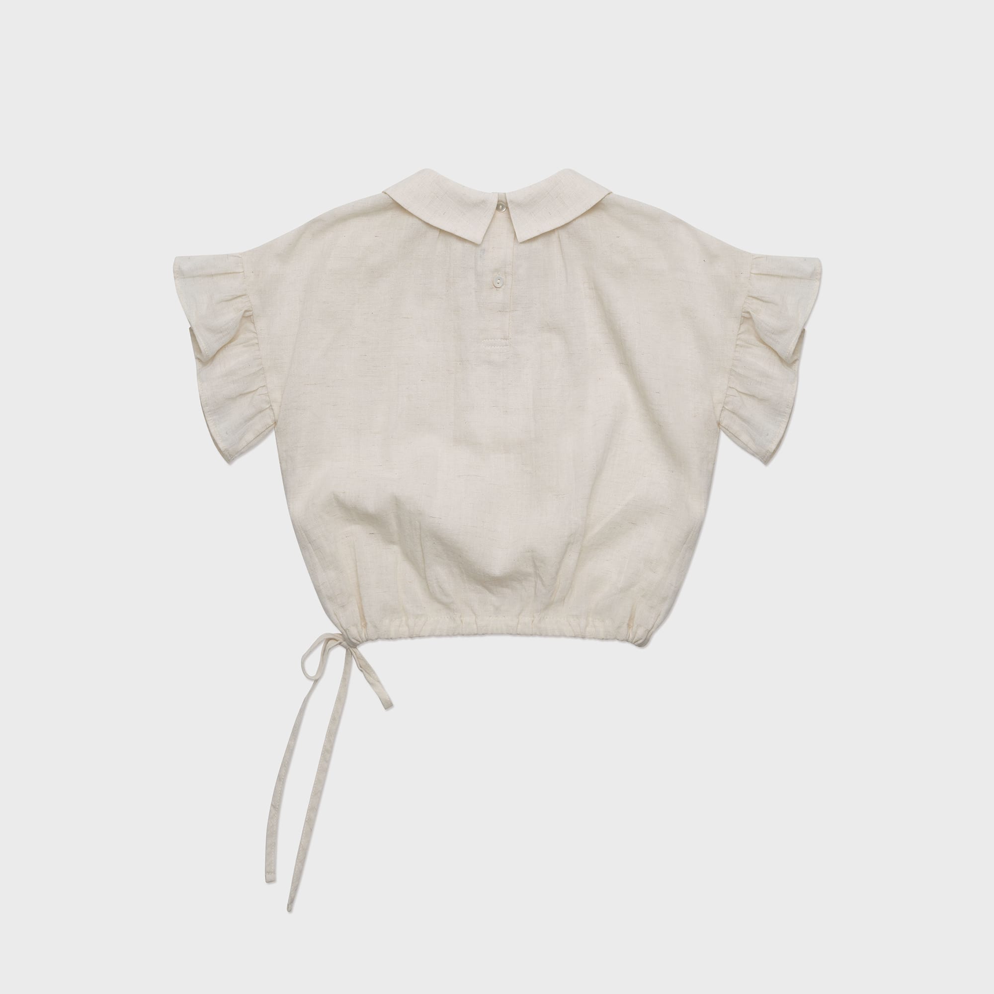 Girls White Cotton Top