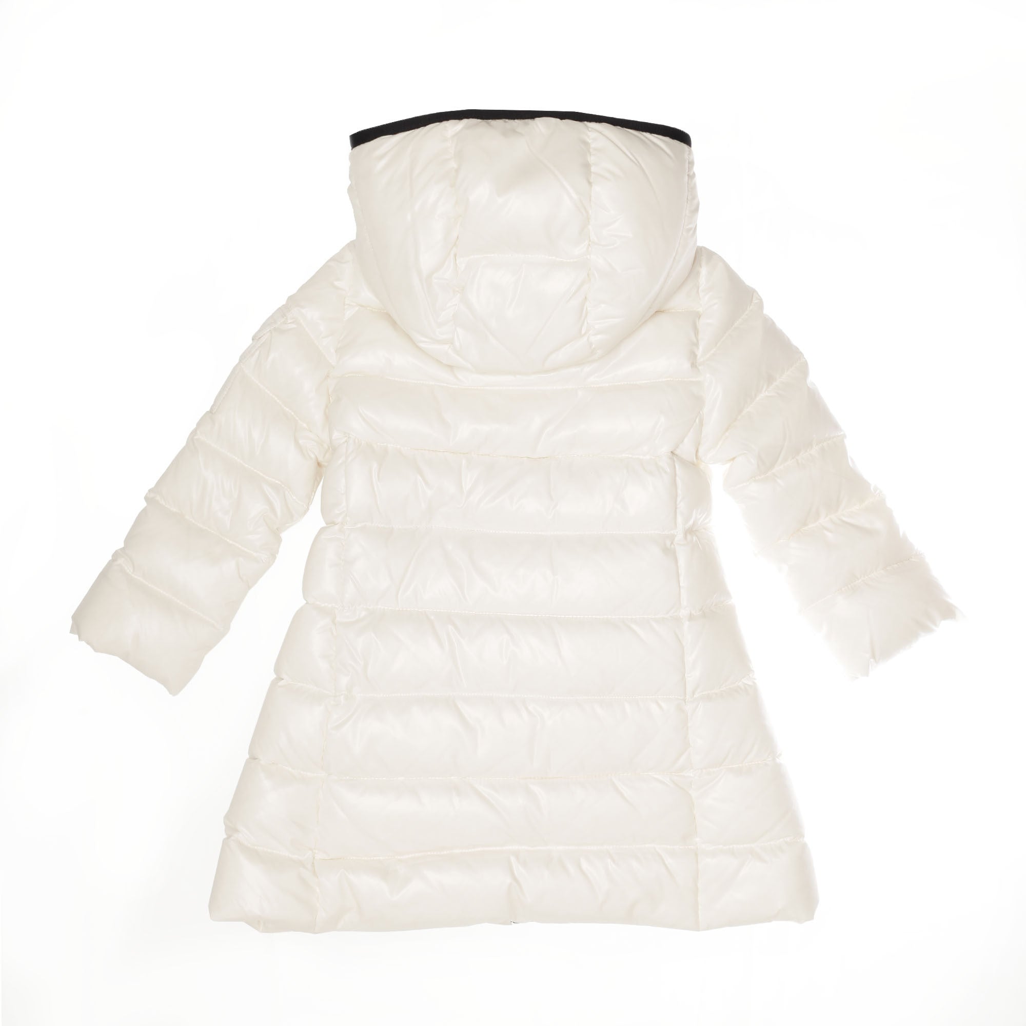 Girls Ivory Hooded 'Moka' Padded Down Coat - CÉMAROSE | Children's Fashion Store - 2