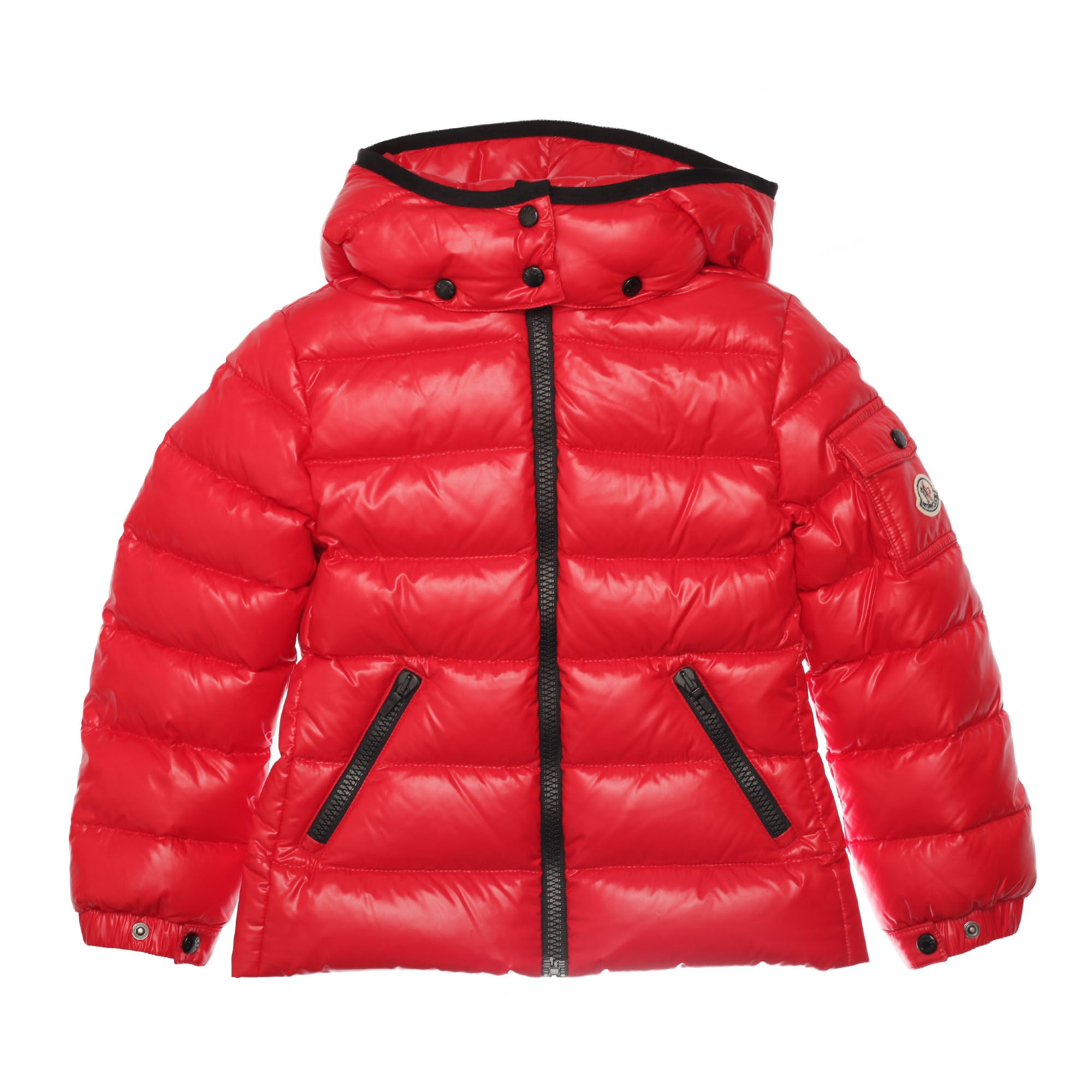 Baby Red Hooded 'Bady' Padded Down Jacket - CÉMAROSE | Children's Fashion Store - 1