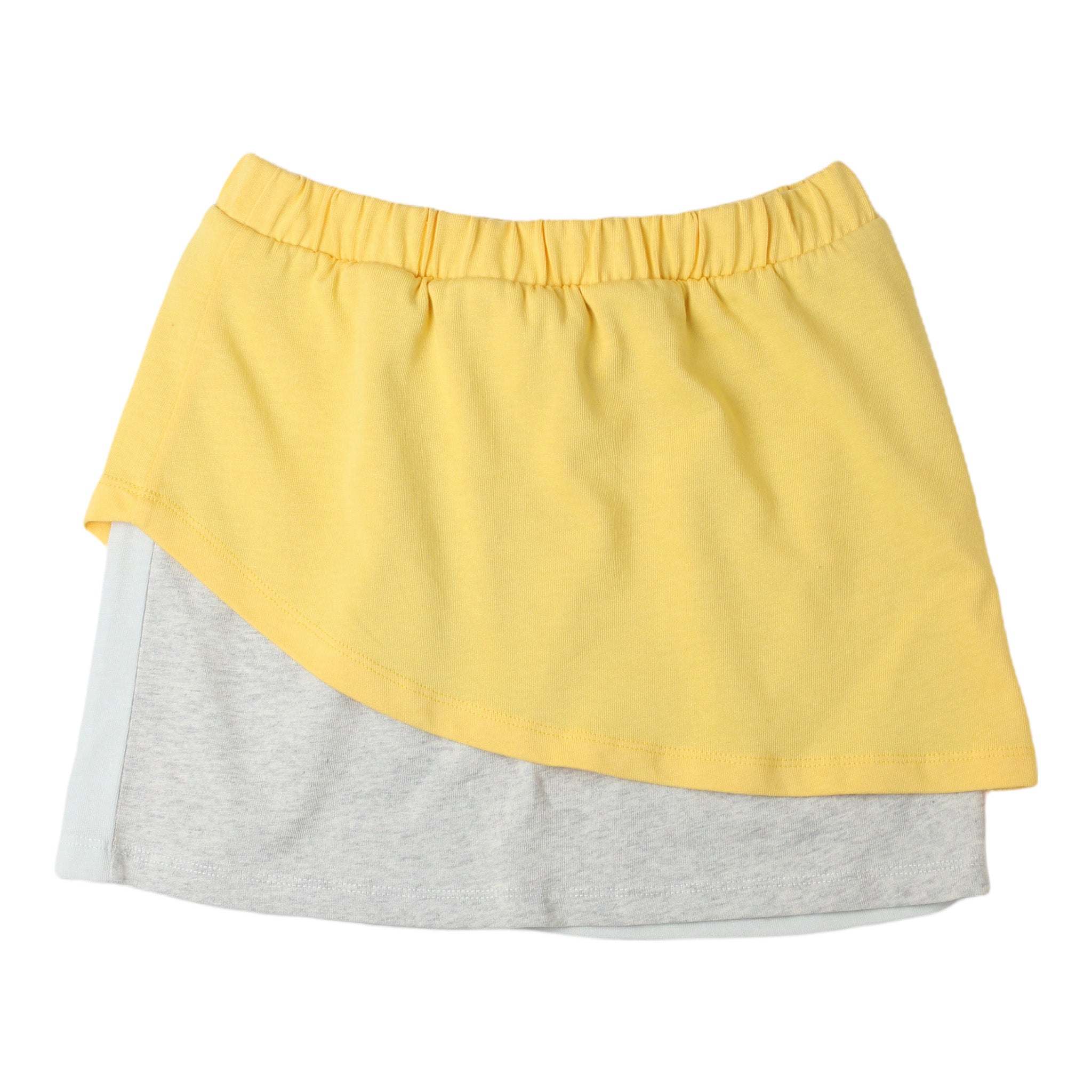 Girls Yellow Cotton Skirt