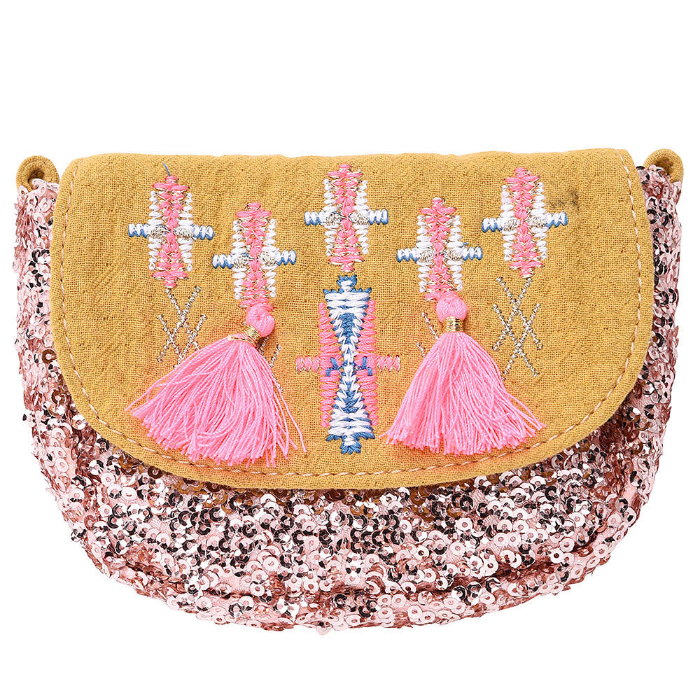 Girls Safran Tassel Trims 'Dika'Messenger Bags - CÉMAROSE | Children's Fashion Store - 9
