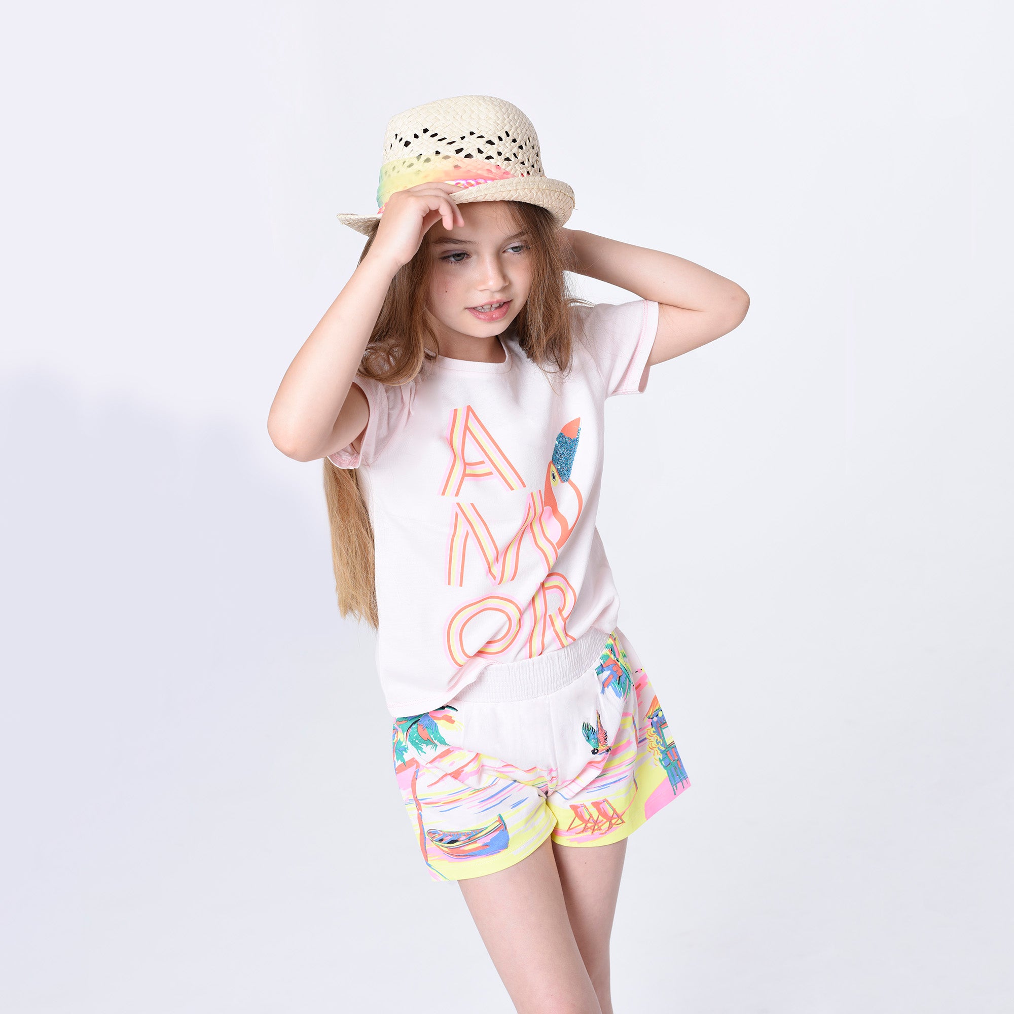 Girls Multicolor Sun Hat