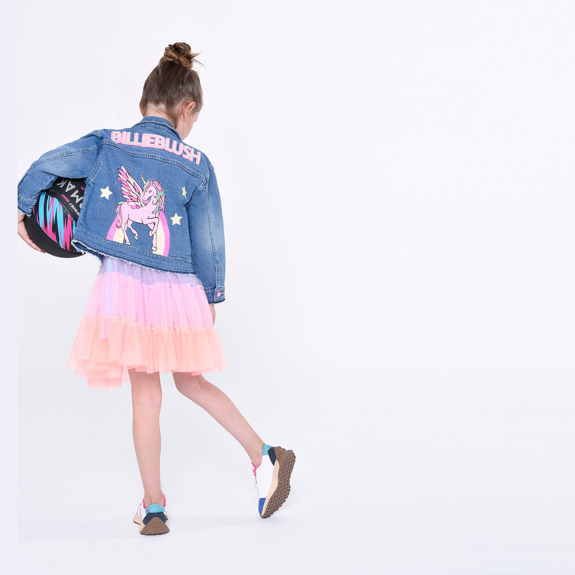 Girls Multicolor Tulle Dress