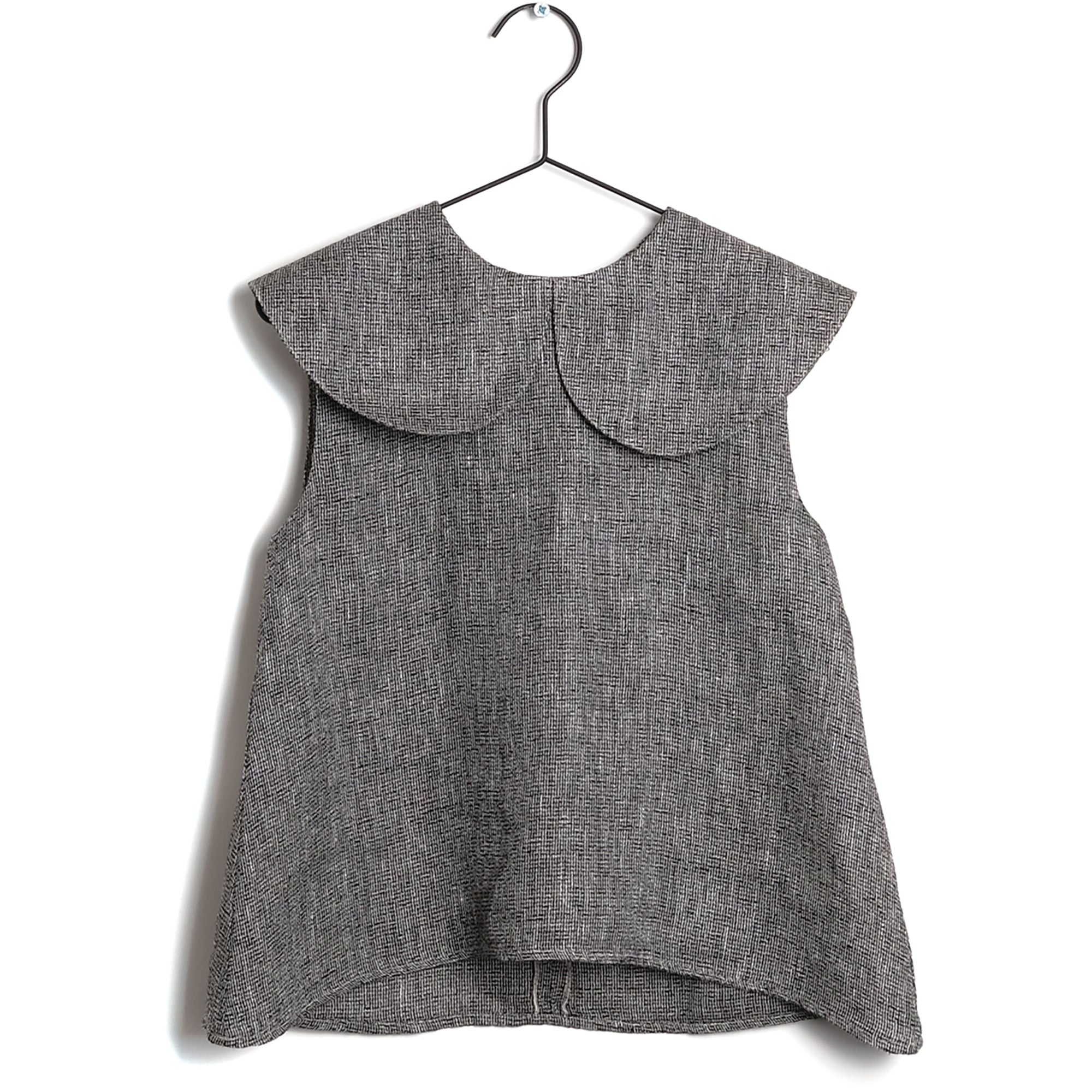 Girls Black Linen Shirt