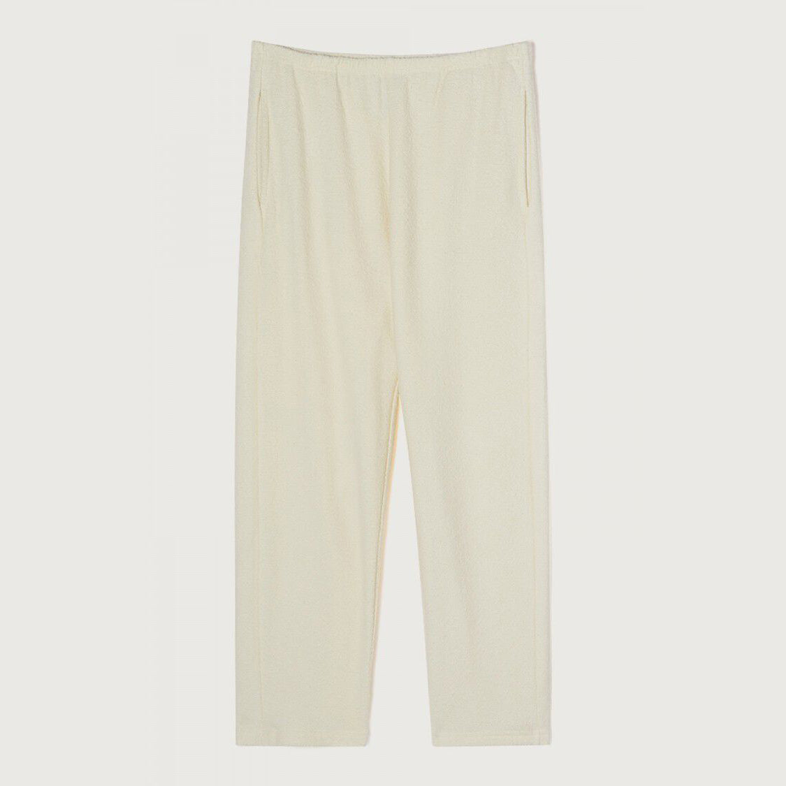 Girls White Cotton Trousers