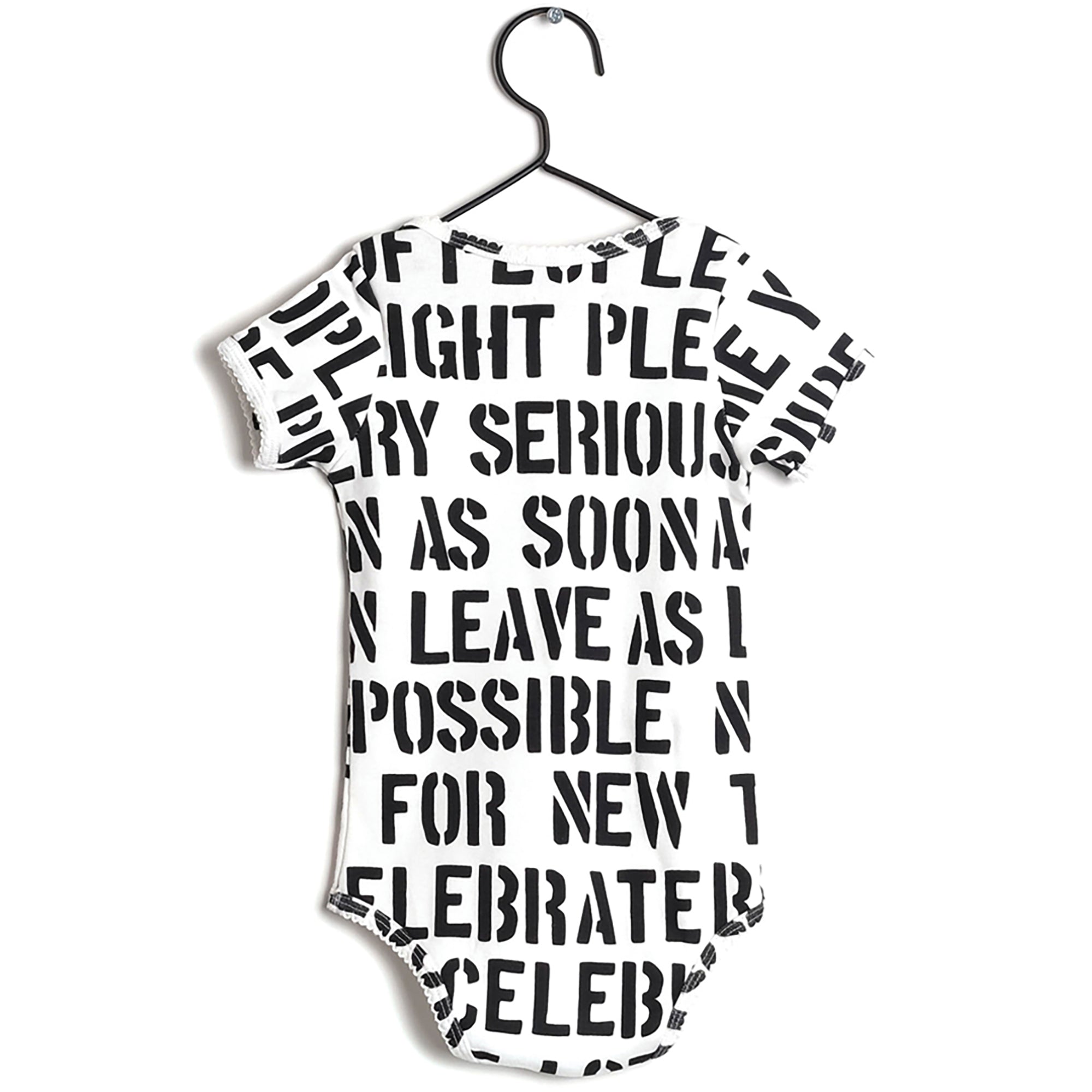 Baby White Printed Cotton Babysuit