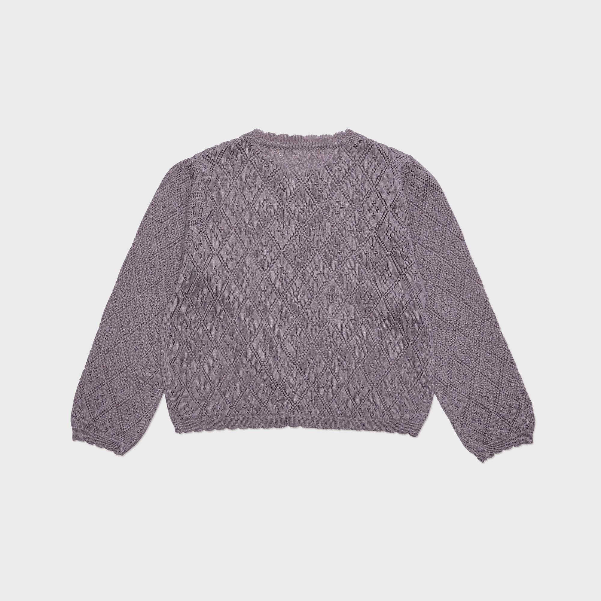Girls Violet Knit Cardigan