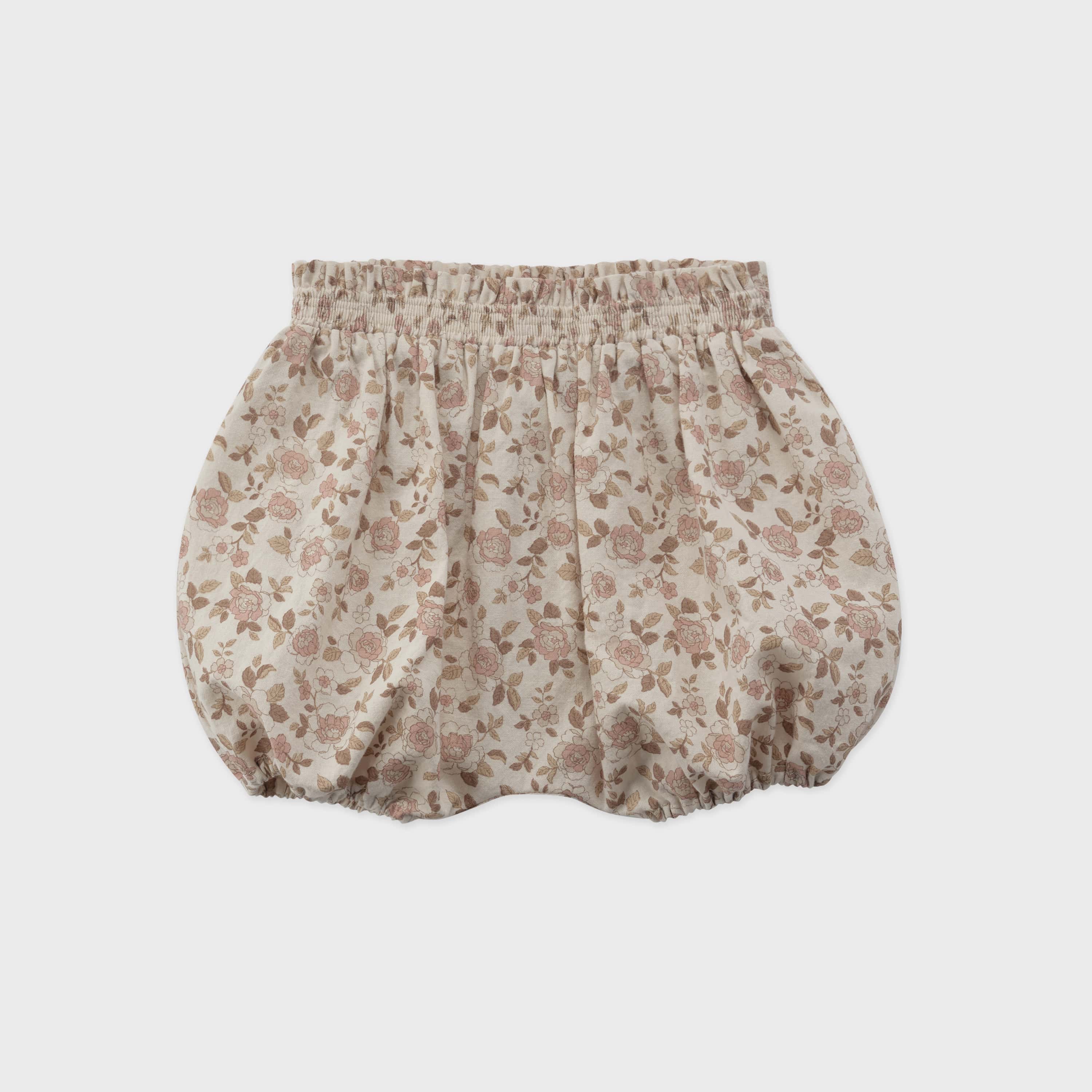 Baby Girls Pink Floral Cotton Bloomers
