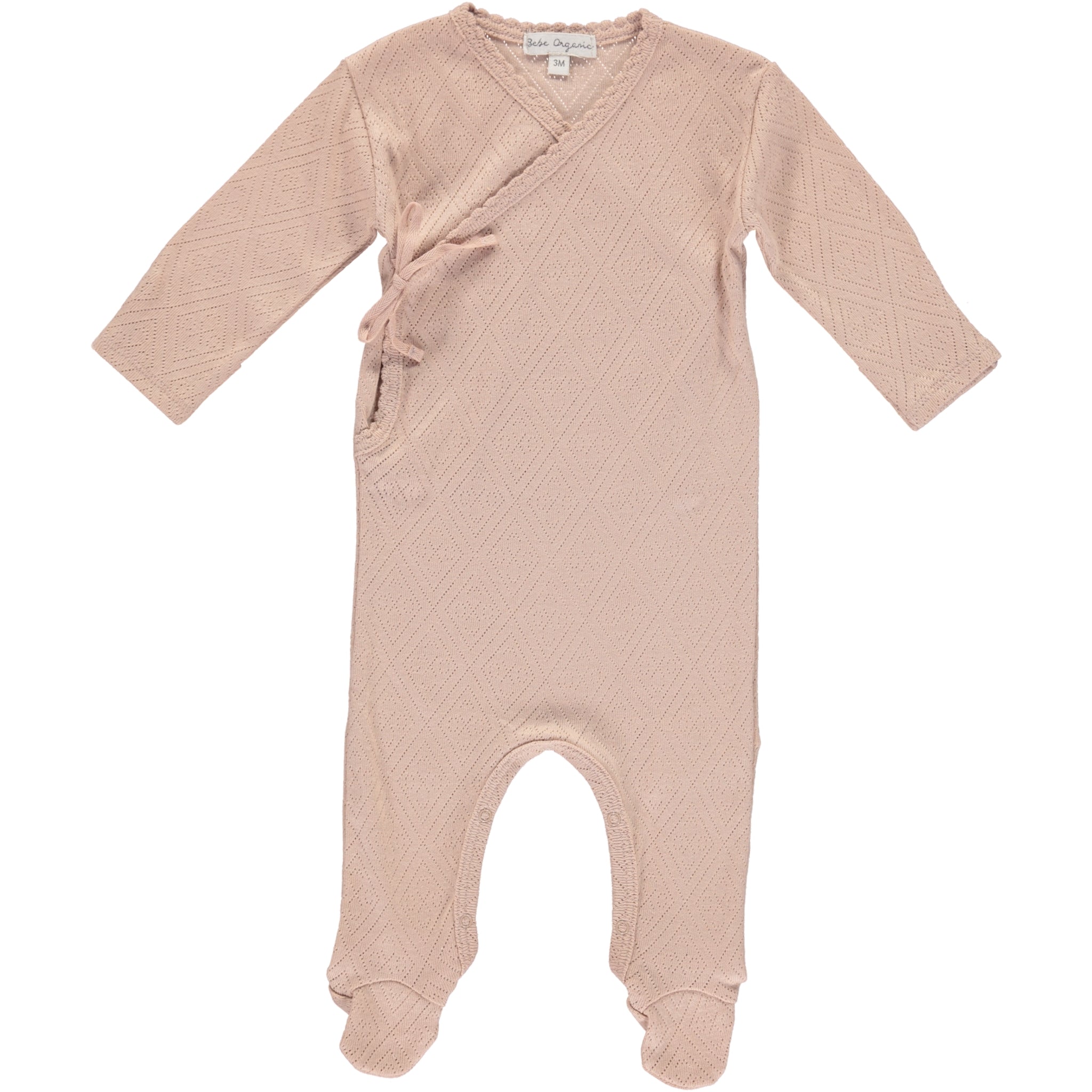 Baby Girls Pink Cotton Babysuit