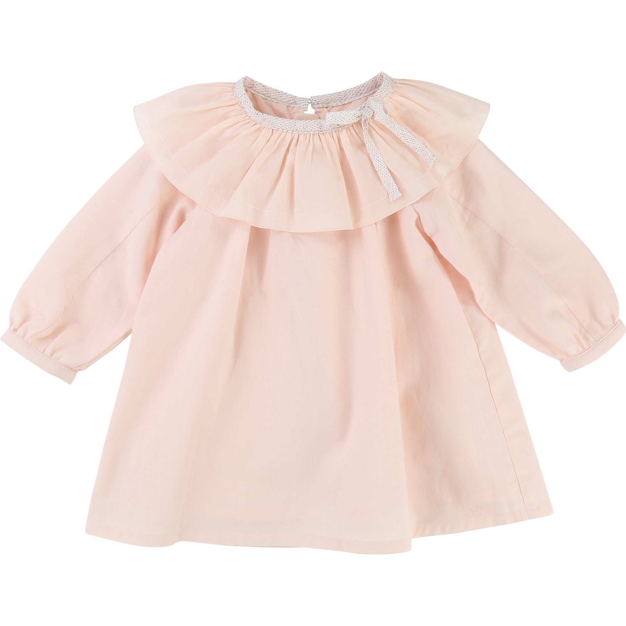 Girls Pink Cotton Dress