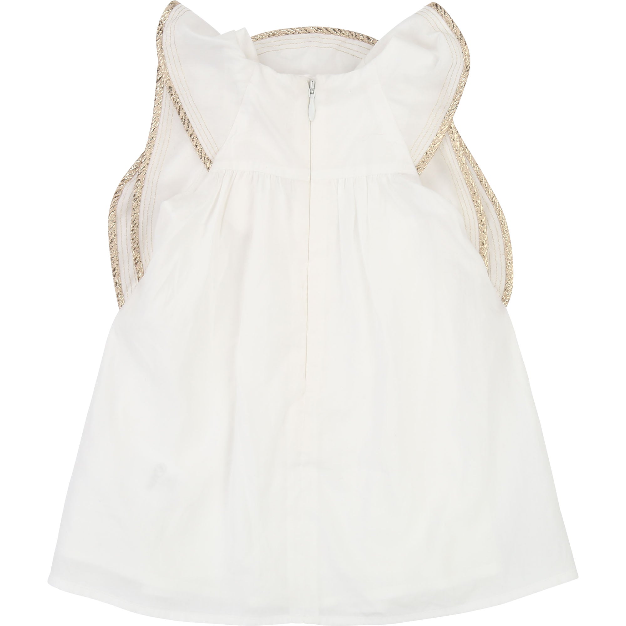 Baby Girls White Cotton Dress