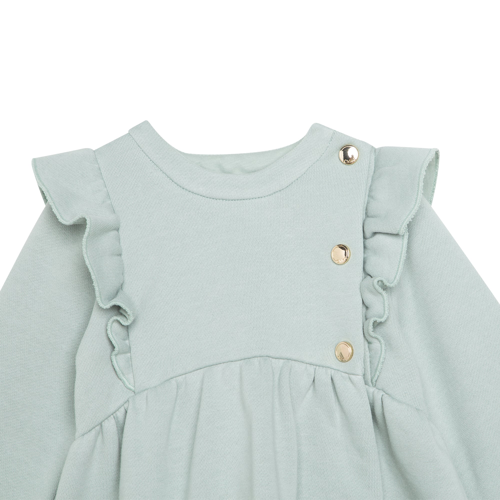 Baby Girls Green Cotton Dress