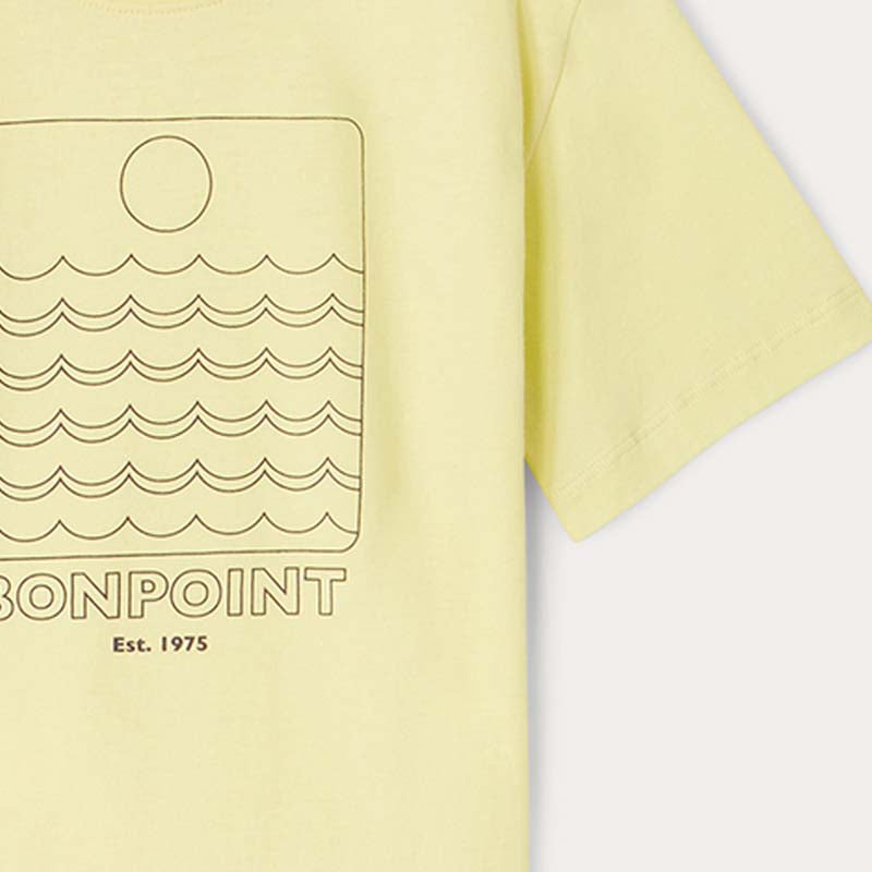 Girls Yellow Logo Cotton T-Shirt