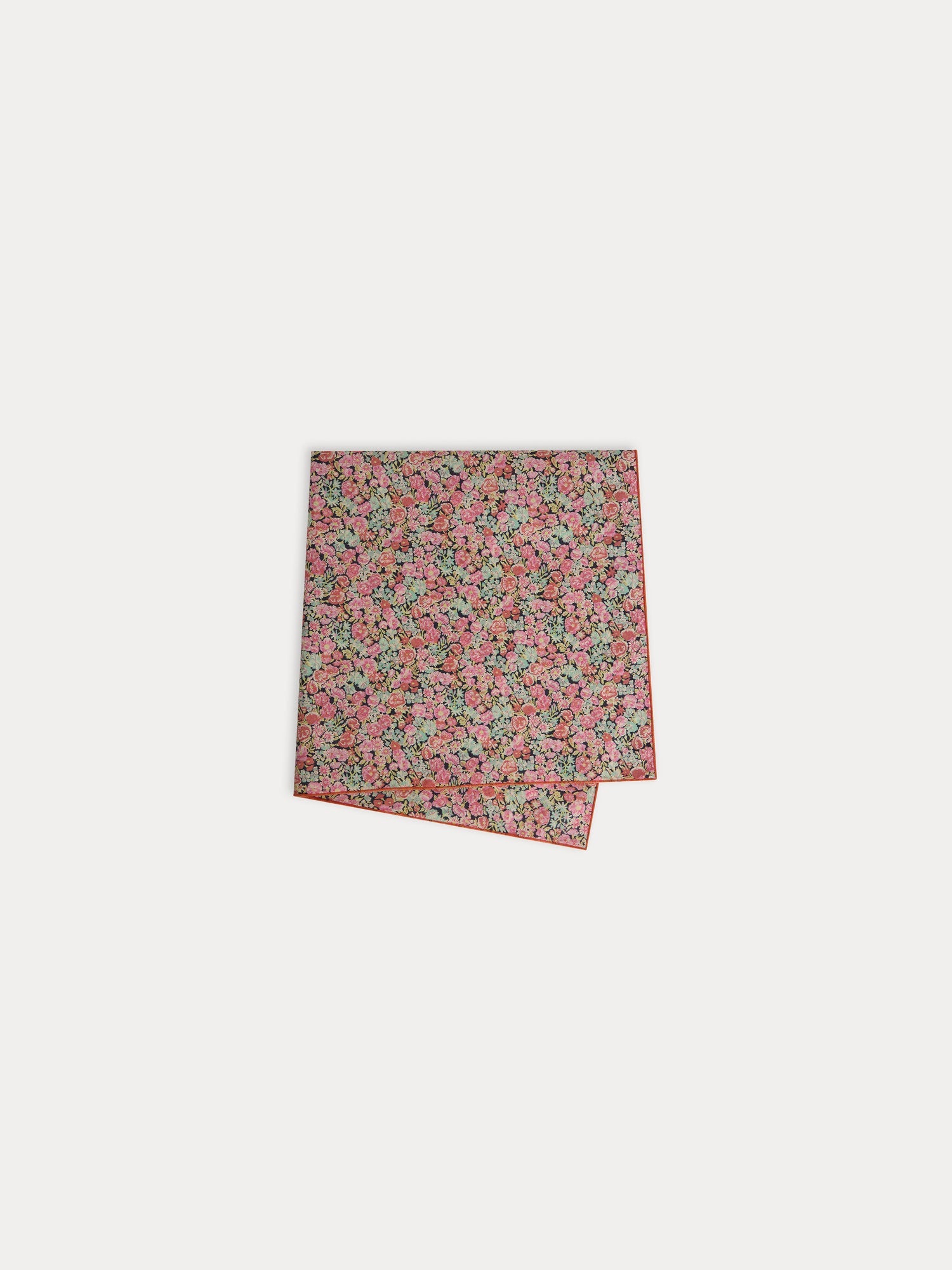 Girls Pink Floral Cotton Scarf
