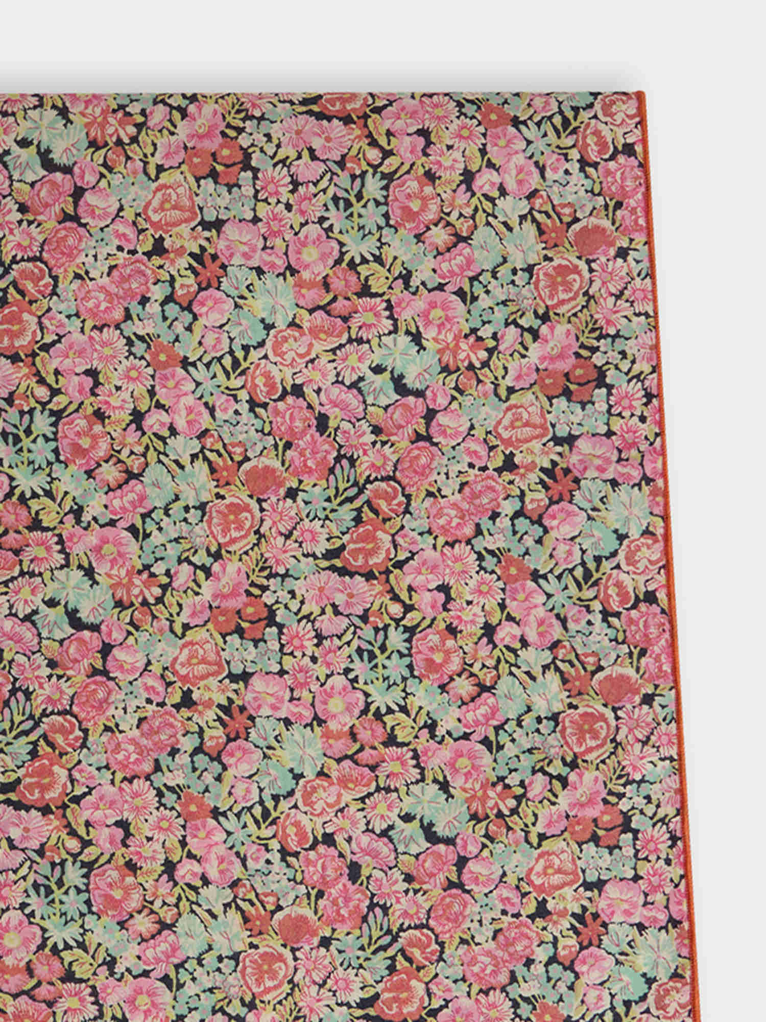 Girls Pink Floral Cotton Scarf