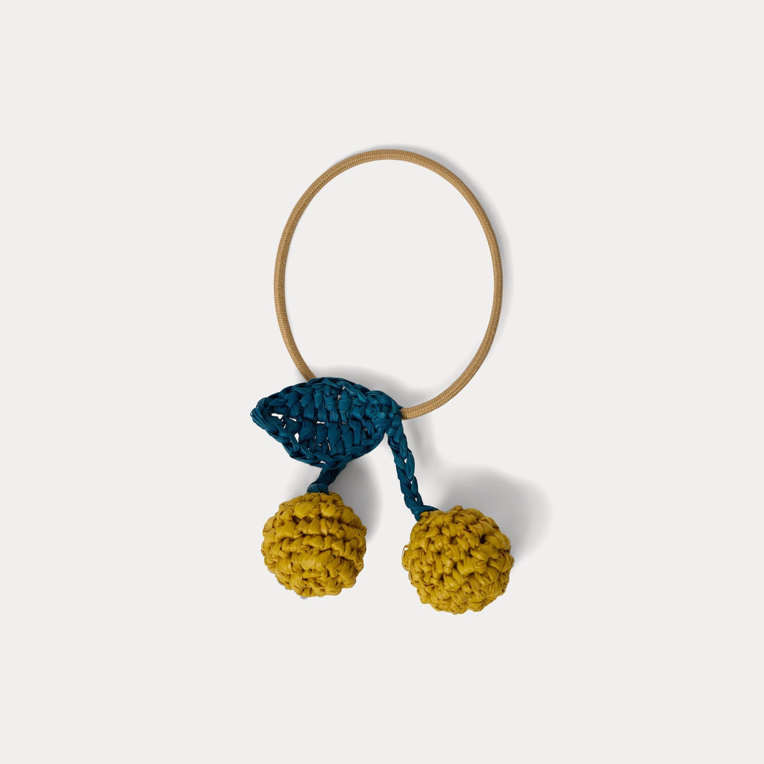 Girls Olive Cherry Hair Ring