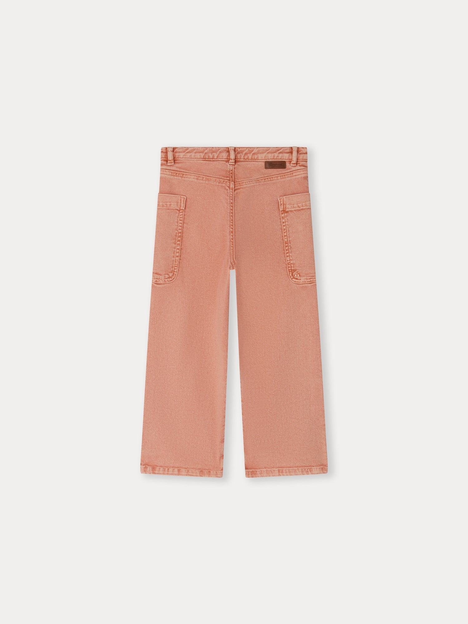 Girls Orange Cotton Trousers
