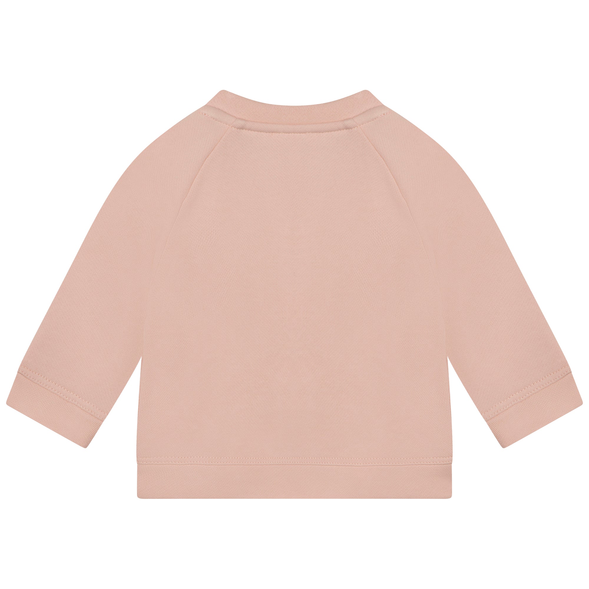 Baby Girls Pink Logo Cotton Sweatshirt