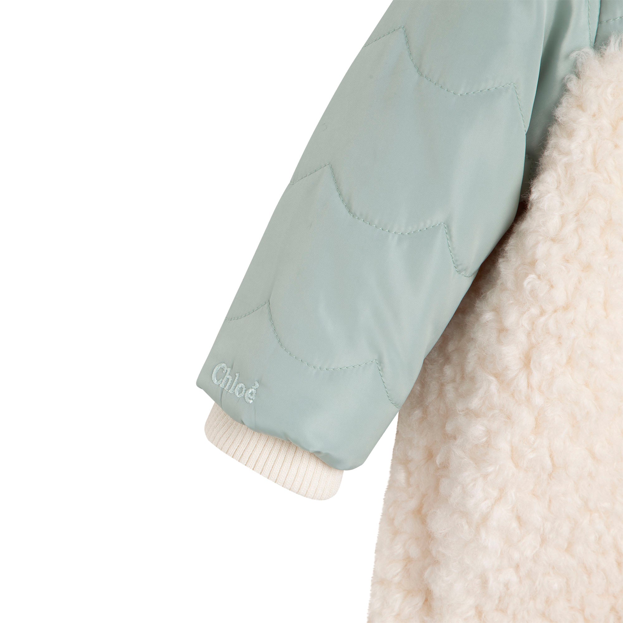 Baby Girls Green Padded Coat