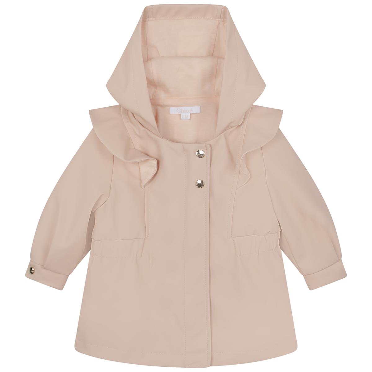 Baby Girls Pink Hooded Jacket