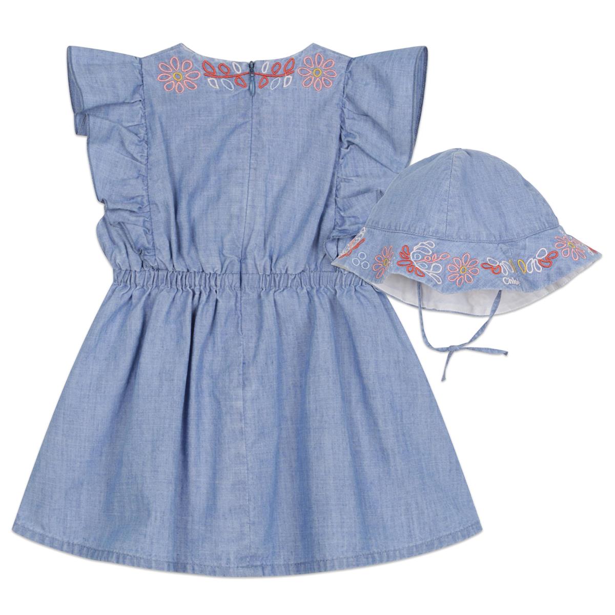 Baby Girls Blue Dress Set