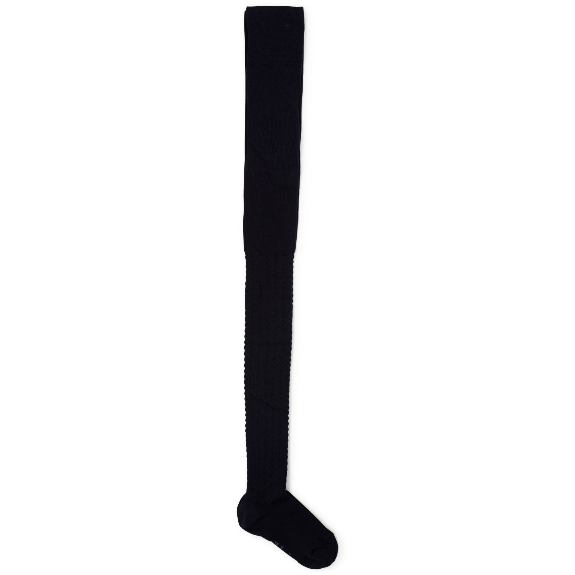 Girls Navy Cotton Tights