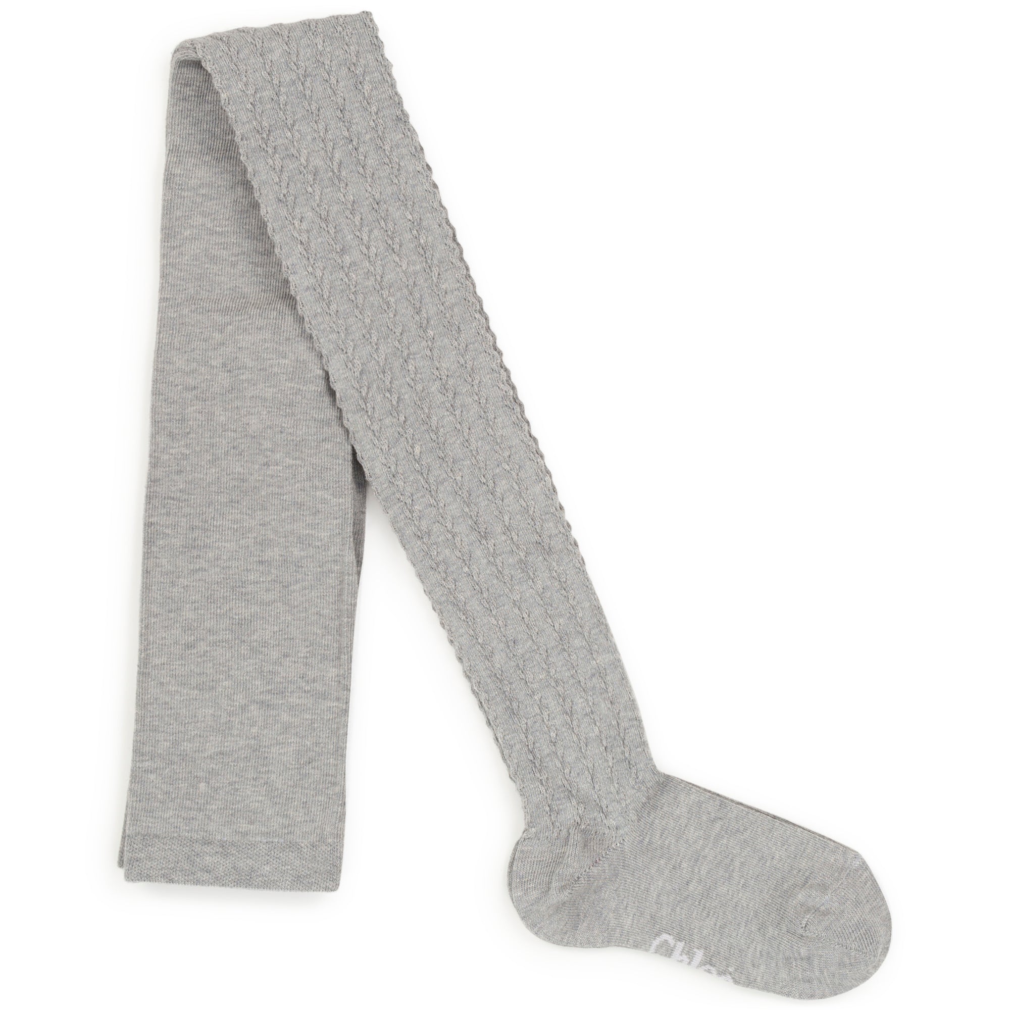 Girls Grey Cotton Tights
