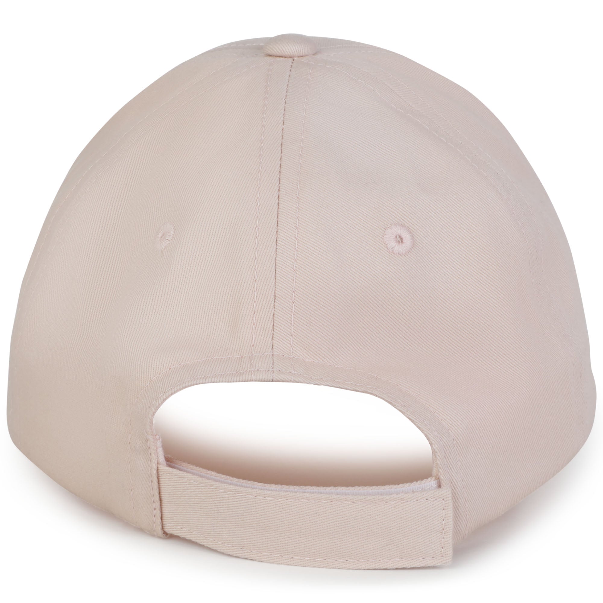 Girls Light Pink Logo Cotton Cap