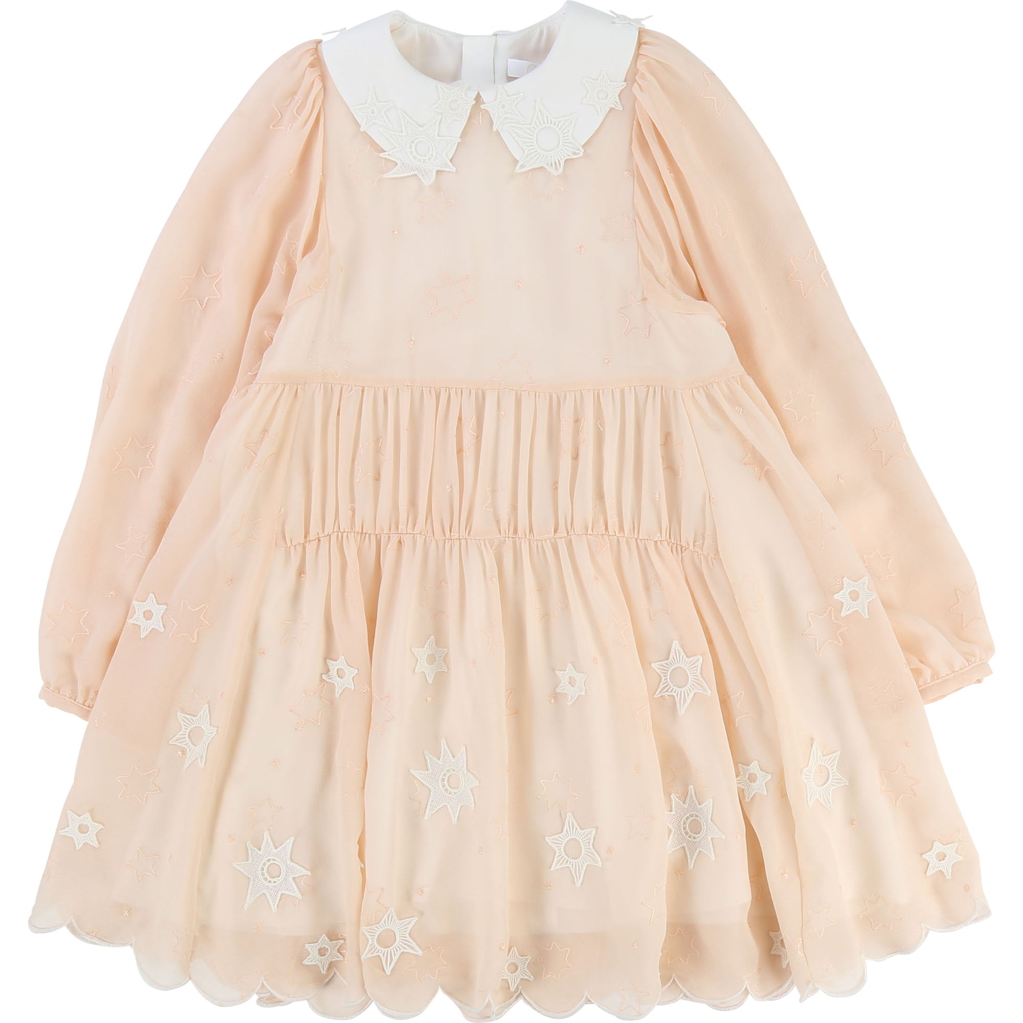 Girls Light Pink Soie Dress