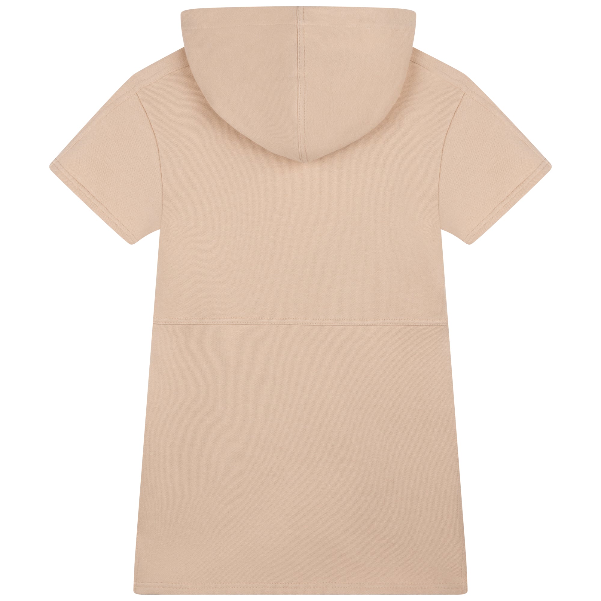 Girls Beige Cotton Dress