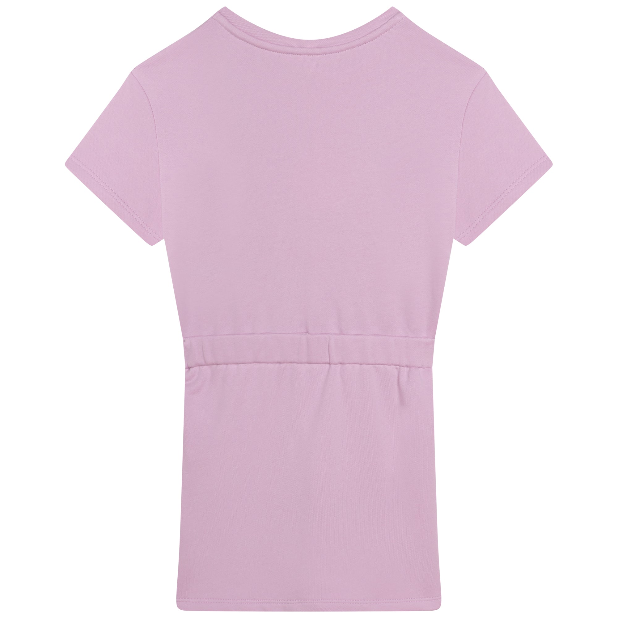 Girls Pink Logo Cotton Dress
