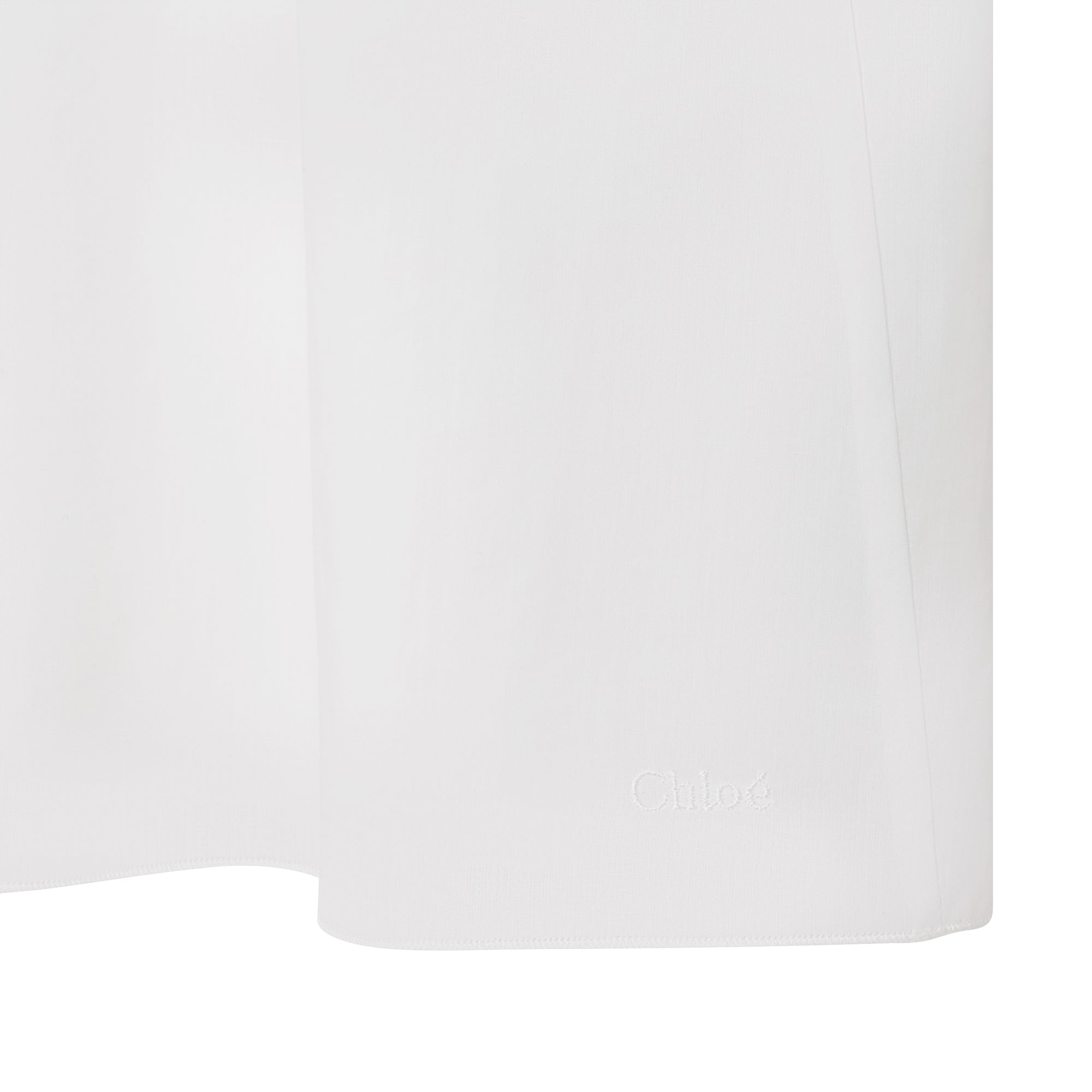 Girls White Cotton Dress
