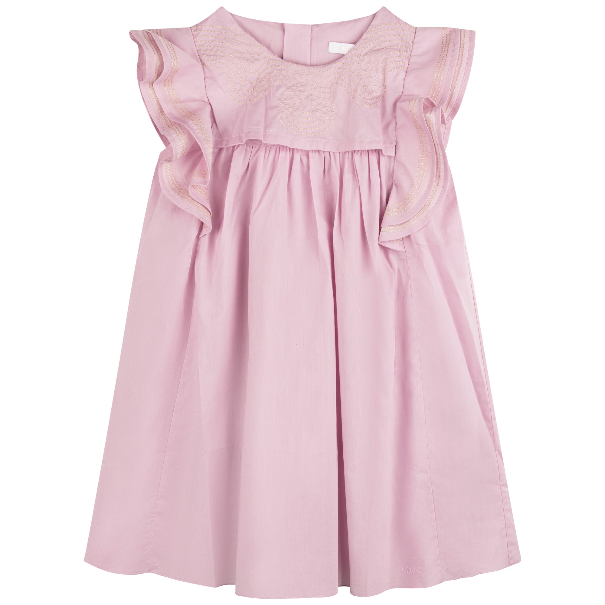 Girls Pink Cotton Dress