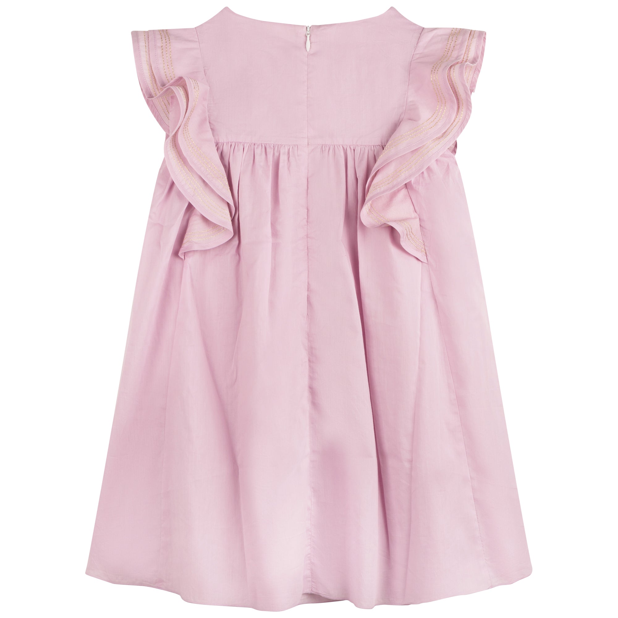 Girls Pink Cotton Dress