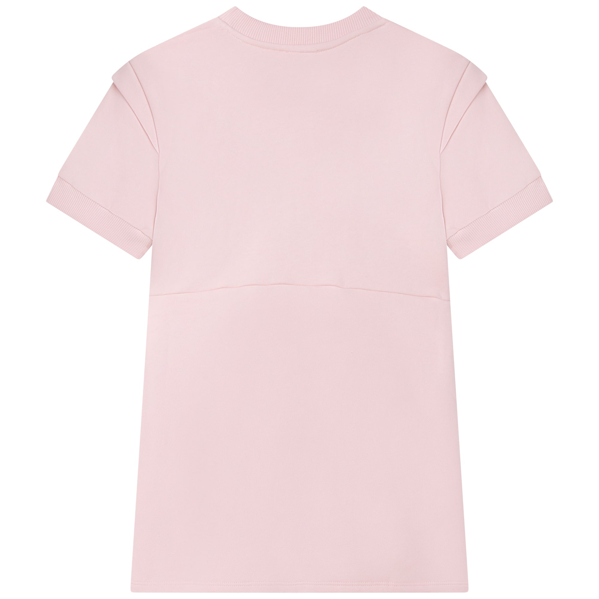 Girls Pink Logo Cotton Dress
