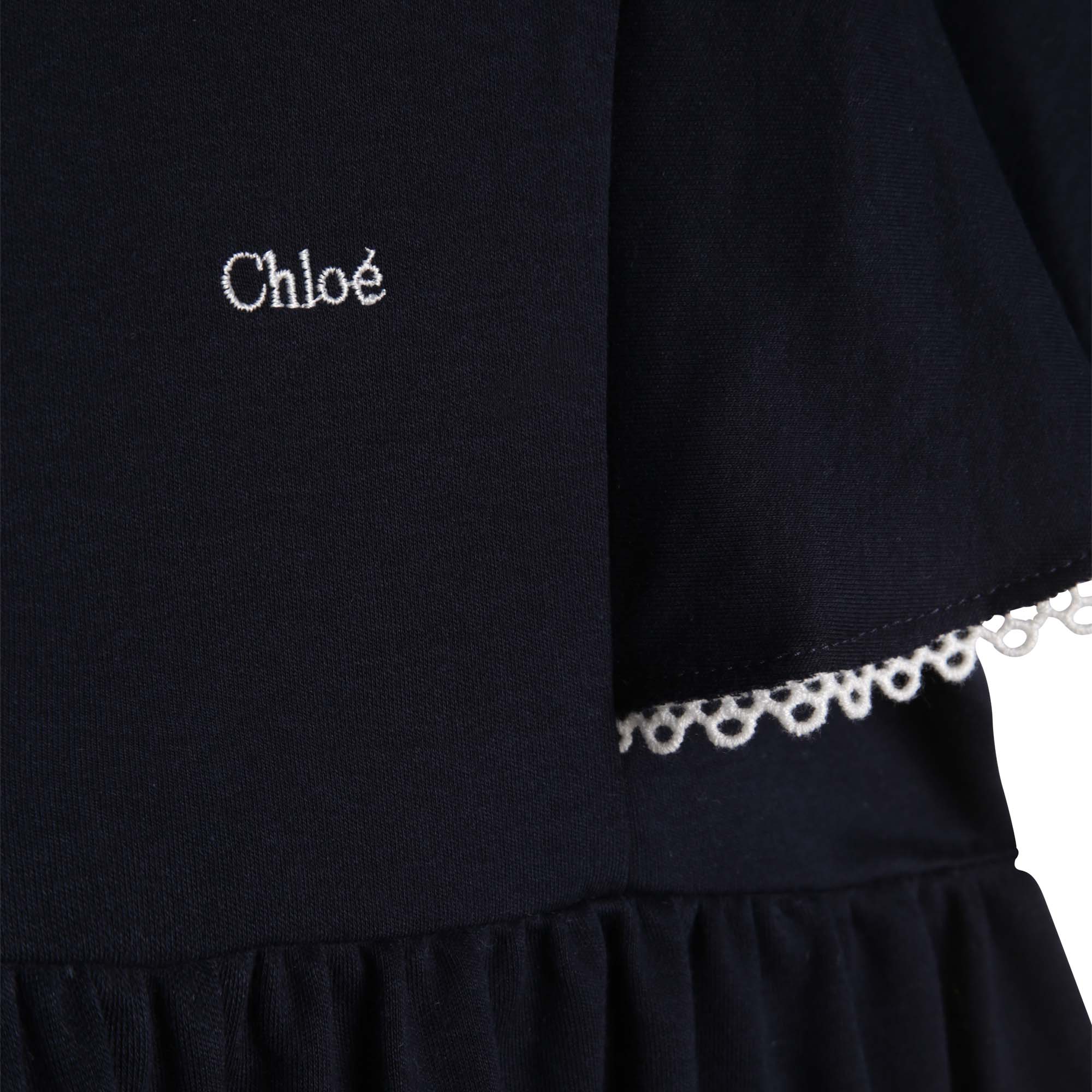 Girls Blue Ruffled Dress