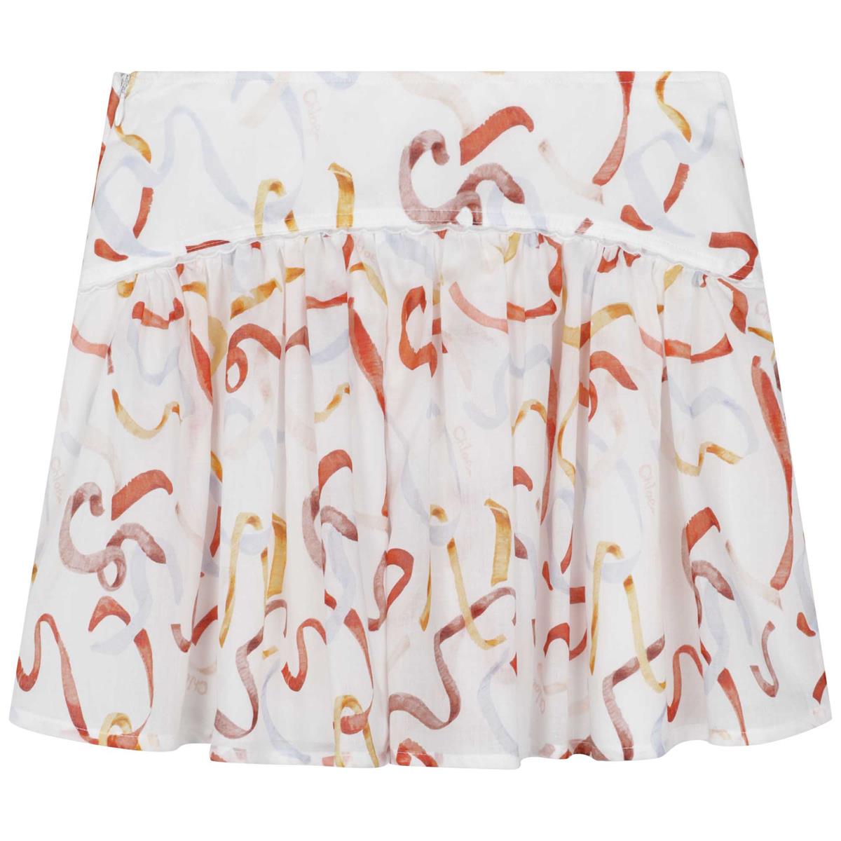 Girls White Skirt