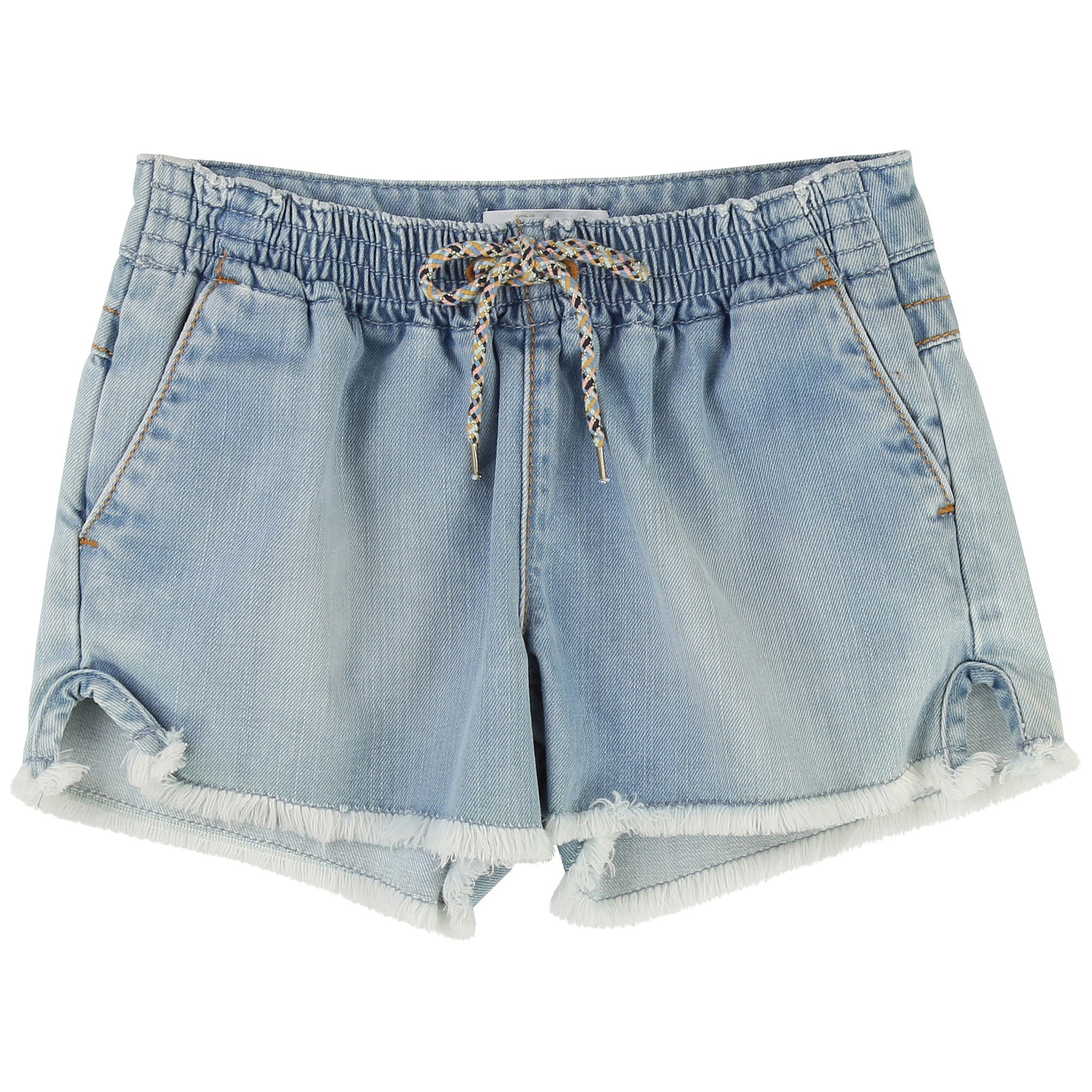 Girls Blue Cotton Denim Shorts - CÉMAROSE | Children's Fashion Store