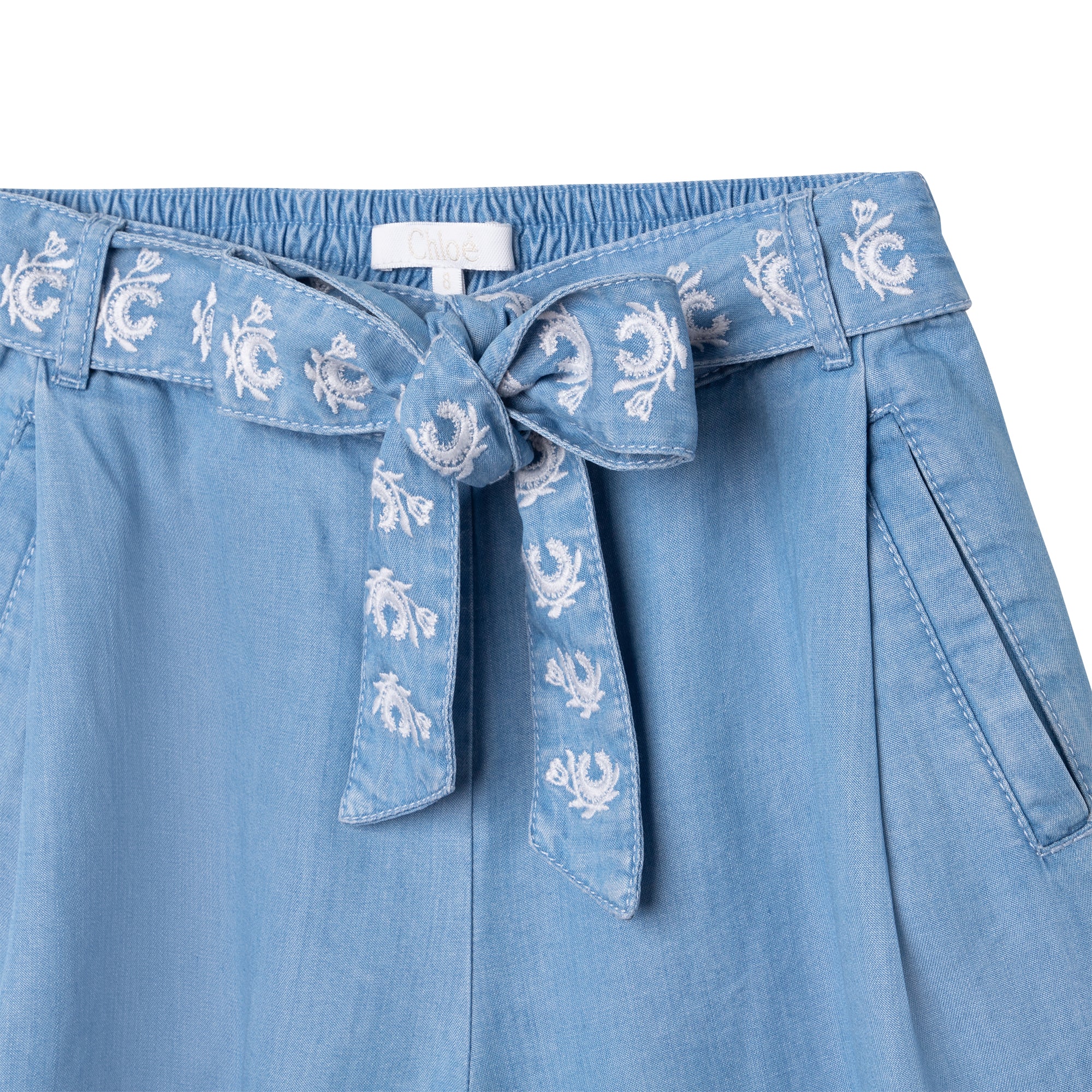 Girls Blue Denim Trousers