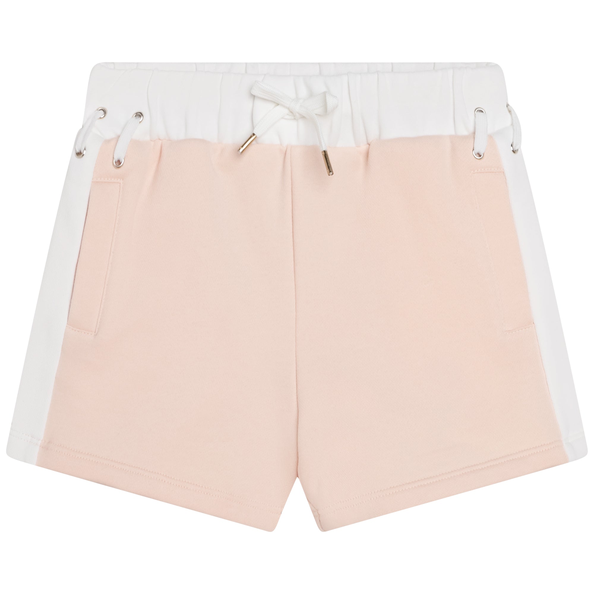 Girls Pink Cotton Shorts