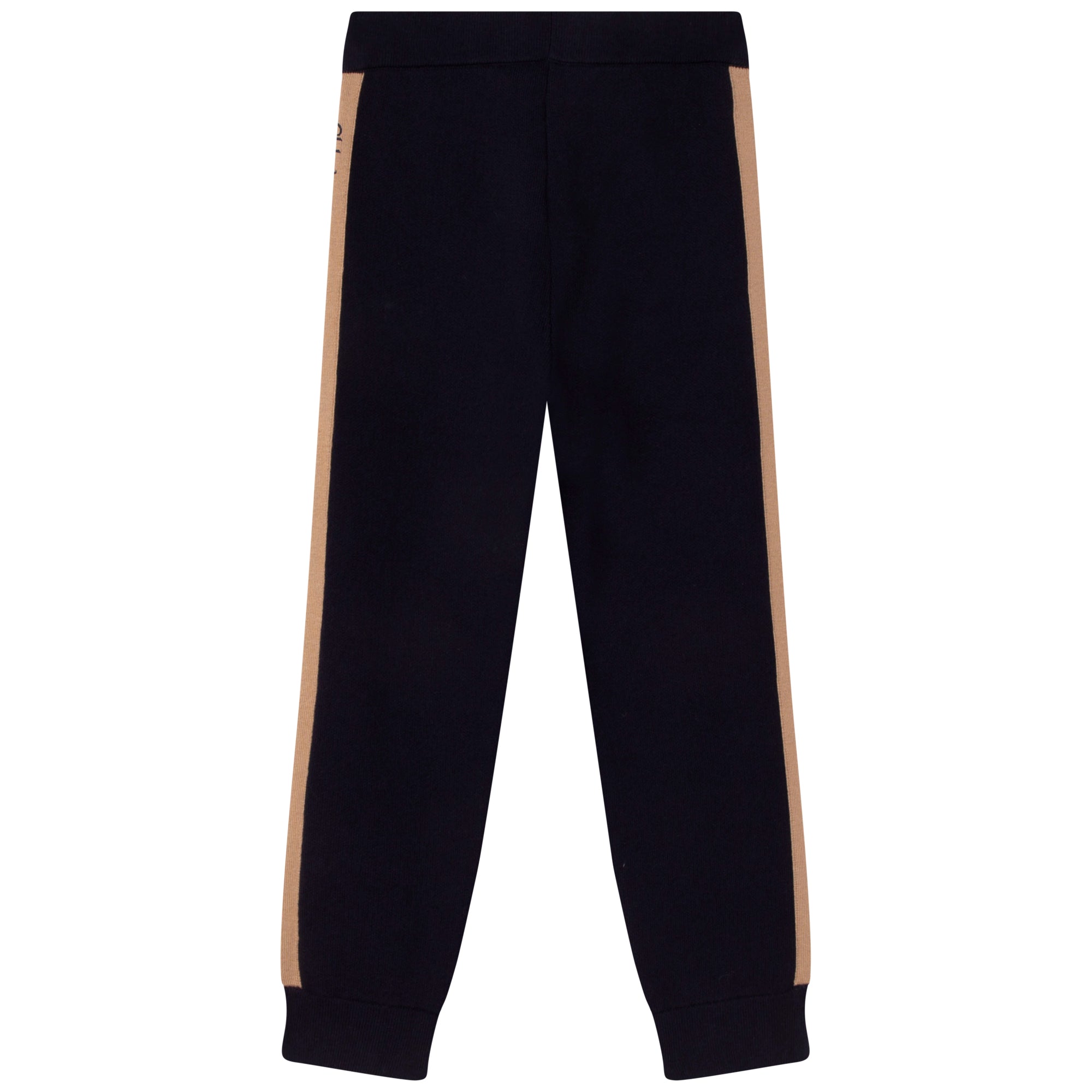 Girls Navy Logo Cotton Trousers