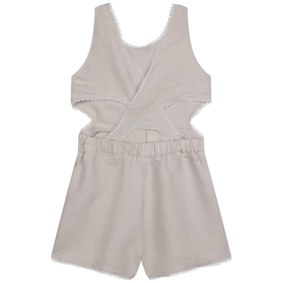 Girls Grey Jumpsuit