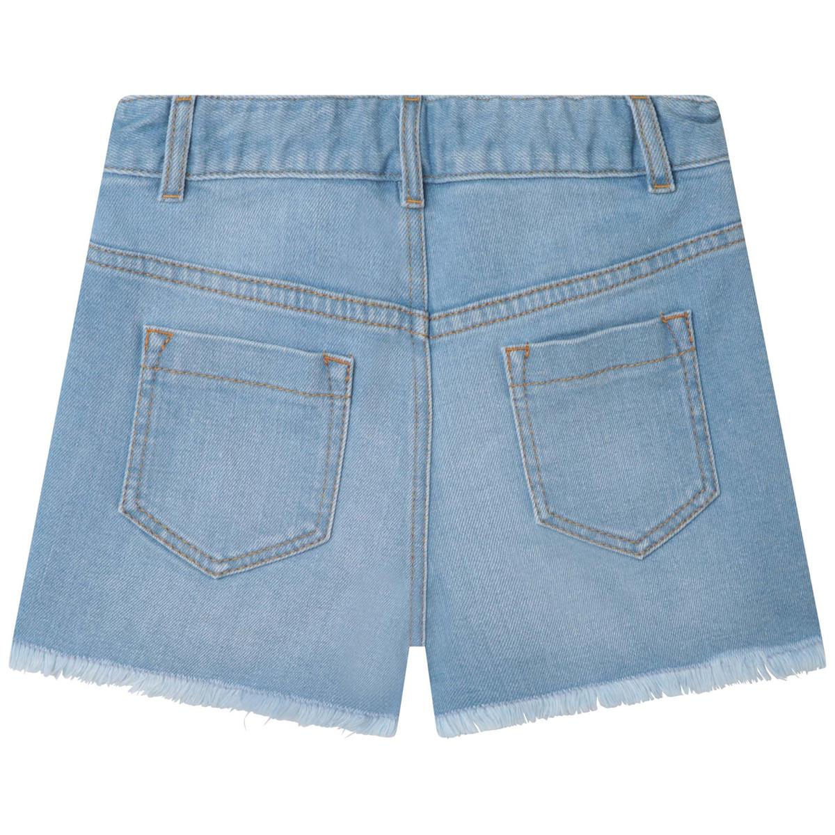 Girls Denim Blue Shorts