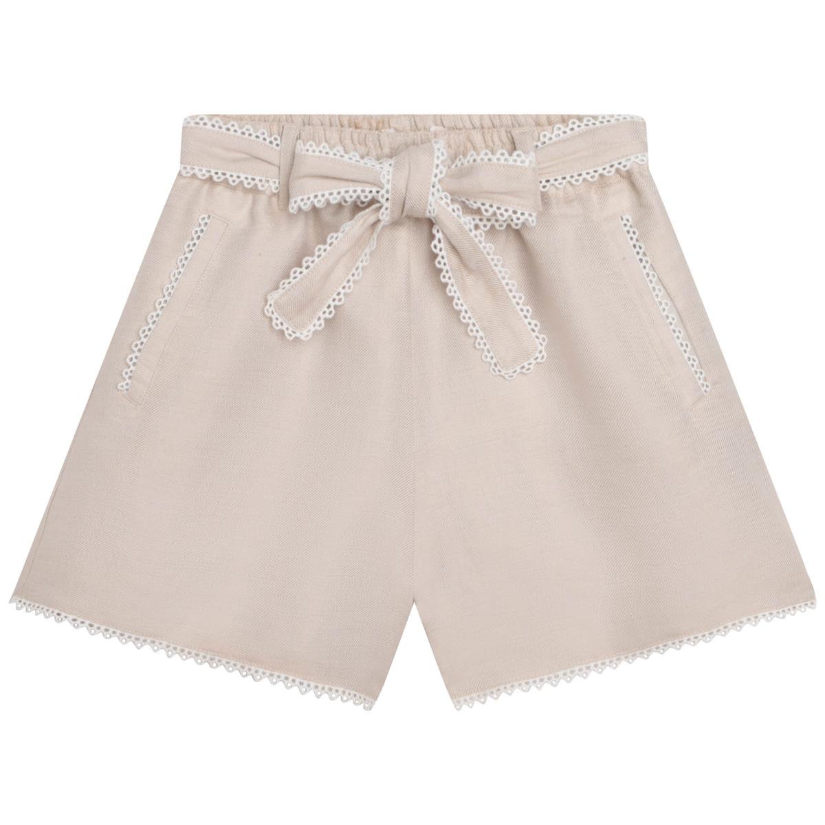Girls White Shorts