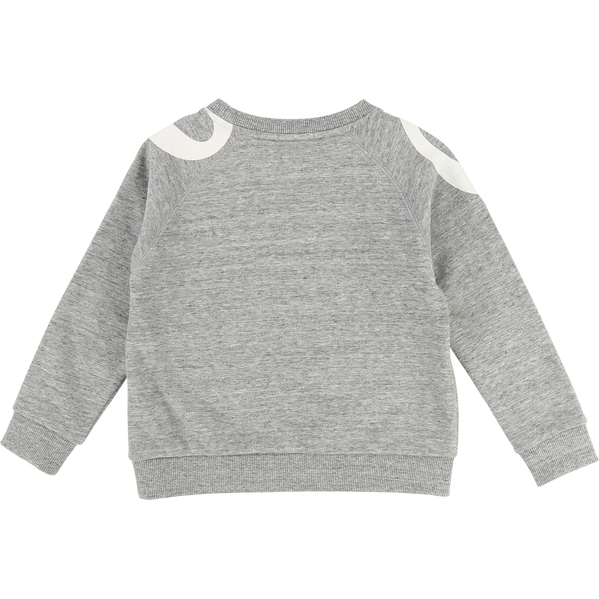 Girls Grey Chine Cotton Sweatshirt