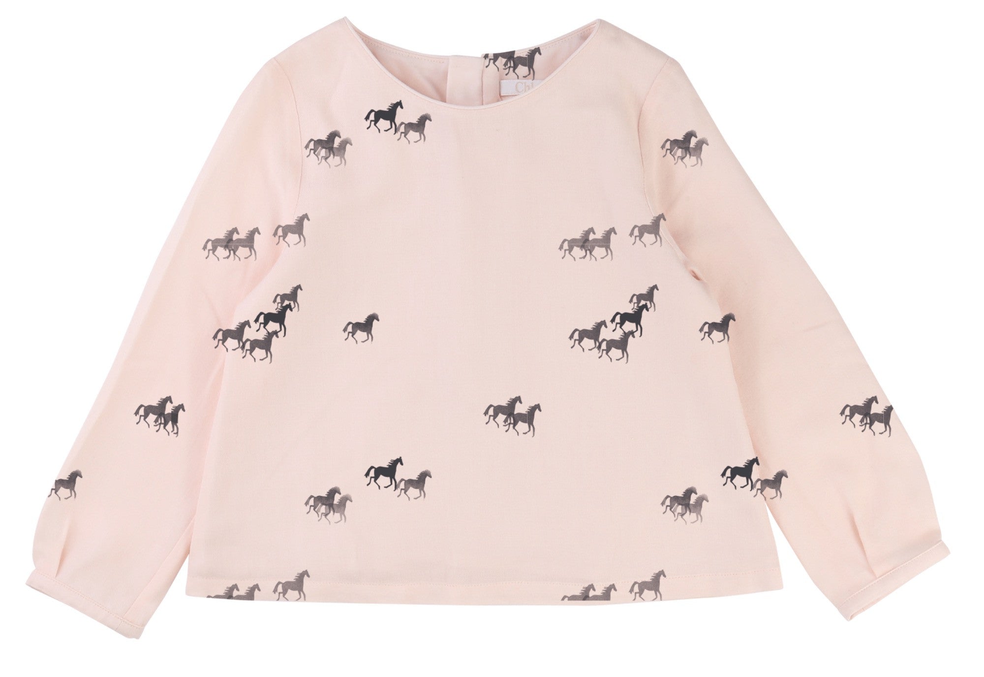 Girls Pink Allover Printed Trims Blouse - CÉMAROSE | Children's Fashion Store