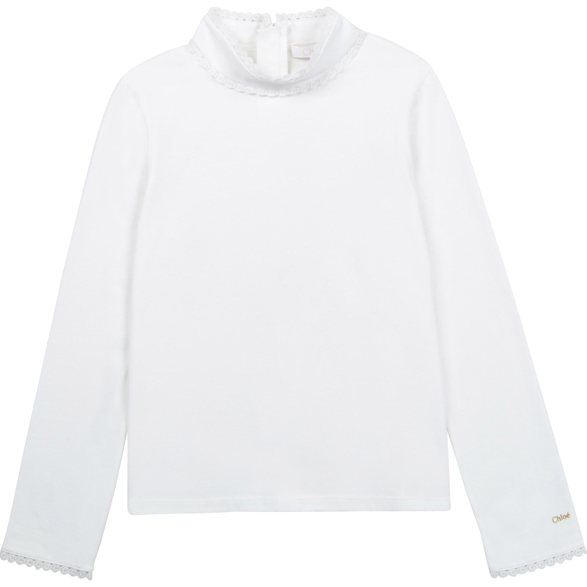 Girls White Cotton Top