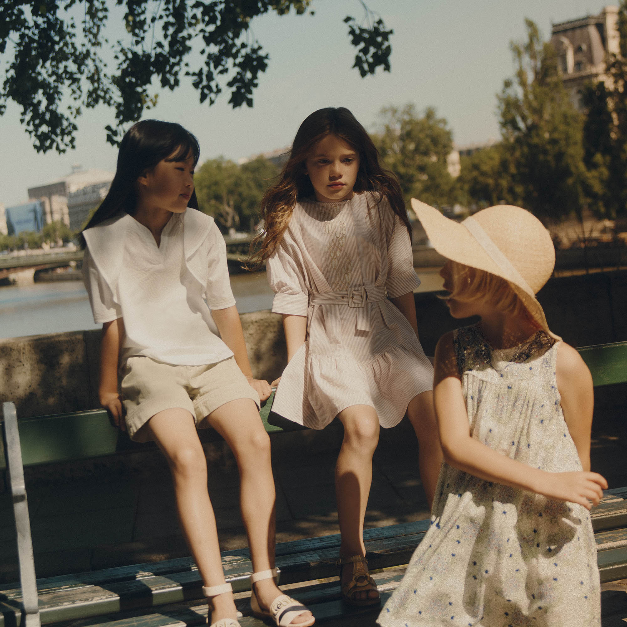 Girls White Cotton Shirt